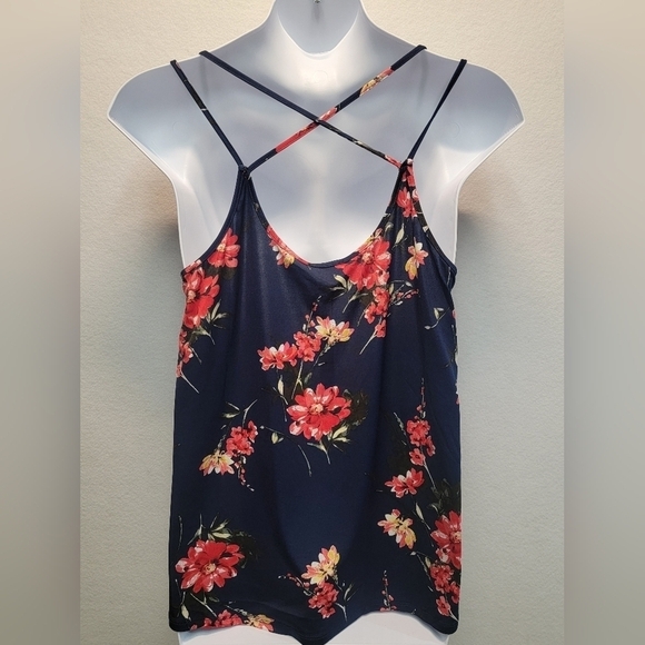PAPERMOON BASIMA FOR STITCH FIX Women's 2X Crisscross Strap Floral Tank… - Picture 11 of 11